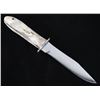 Image 2 : Deer Antler Knife with Leather Sheath