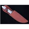 Image 9 : Deer Antler Knife with Leather Sheath