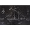 Image 4 : RARE Grand Banks Fisherman Slate Table w/ Etching