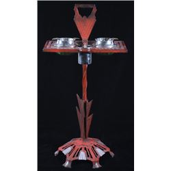 Art Deco Painted Art Specialty Co. Smoking Stand
