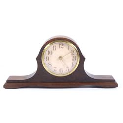 Mid-Late 20th Century Quartex Walnut Mantle Clock