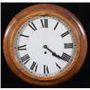 Image 1 : Circular Smith Empire Oak Hall Clock