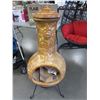 Image 1 : NEW CLAY CHIMINEA WITH STAND
