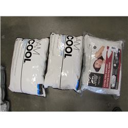 2 STANDARD QUEEN I AM COOL COOLMAX PILLOWS & SEALY PRESTIGE EXTRA FIRM SUPPORT STANDARD QUEEN