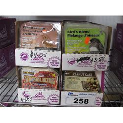 4 BOXES OF NEW ASSORTED HEATH'S SUET (APPROX 48 PACKAGES)