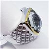 Image 2 : MEN'S GREEN AMETHYST(5.8CT) RING