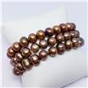 Image 2 : SET OF THREE FLEXIBLE FRESH WATER PEARL BRACELET