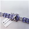 Image 2 : SILVER TANZANITE (11.2CT) BRACELET