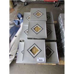 PALLET OF CRYSTAL MOSAIC 48.5X48.5X8 TILE (27 BOXES)