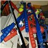 Image 2 : LOT OF TENNIS BALL THROWERS, RINGETTE STICK, AND SHELVES