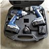 Image 1 : SHOPRO 18V CORDLESS DRILL AND IMPACT GUN SET W/ BATTERIES AND CHARGER
