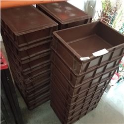 24 BROWN PARTS BINS