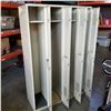 Image 2 : BANK OF 4 LOCKERS 6 FOOT TALL, 4 FOOT WIDE, 18 INCHES DEEP