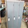 Image 2 : BANK OF 3 LOCKERS 6 FOOT TALL, 3 FOOT WIDE, 18 INCHES DEEP