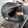 Image 3 : MEDIUM BELL MOTO CROSS HELMET AND SIZE 7.5 STEEL TOE BOOTS