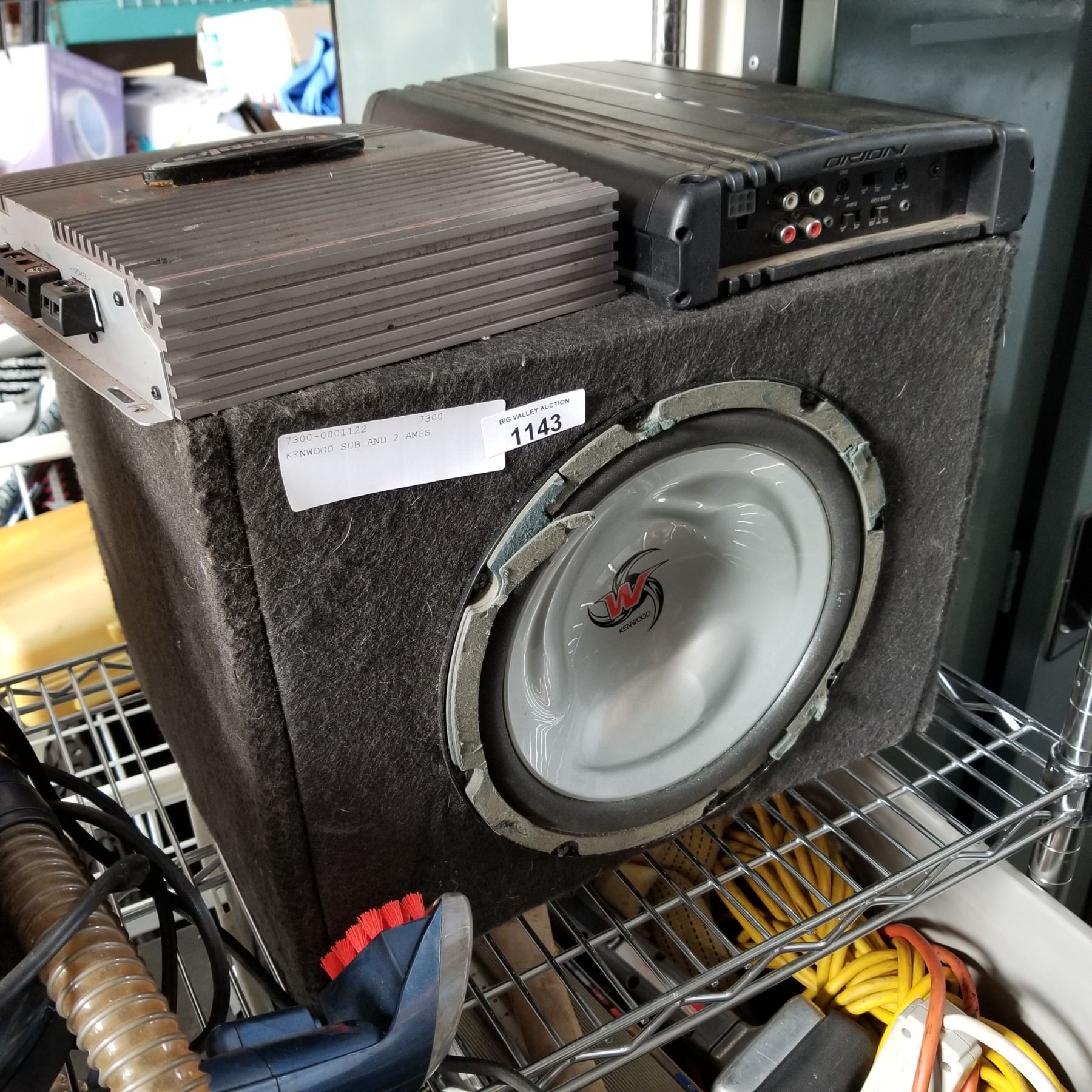 KENWOOD SUB AND 2 AMPS - Big Valley Auction