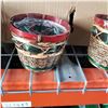 Image 2 : BOX OF WICKER PLANTERS