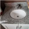Image 2 : WHITE BATHROOM VANITY W/ COUNTER TOP AND FAUCET