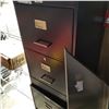 Image 2 : 2 COMMANDER BLACK METAL 2 DRAWER FILING CABINETS