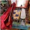 Image 2 : CLOTHES HAMPER, MIRROR, MINI IRONING BOARD, AND HANGERS
