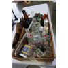 Image 1 : BOX OF ESTATE COLLECTIBLES W/ VINTAGE POP BOTTLES