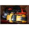 Image 2 : 3 BOXES OF DIE CAST CARS, TRANSFORMERS, AND TOYS
