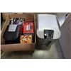 Image 4 : WATER LOGIC HOT AND COLD COUNTER TOP WATER COOLER AND KITCHEN ITEMS