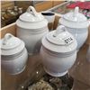 Image 2 : LOT OF LIDDED CANNISTERS