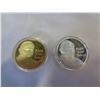 Image 1 : 2 POPE JOHN II GOLD AND SILVER PLATED COINS