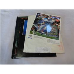 PINK FLOYD "THE WALL" PRINT, STEVE LARGENT SIGNED PICTURE AND CARD, AND LORD OF THE RINGS VISUAL COM