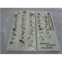 LOT OF CHARM BRACELET PENDANTS