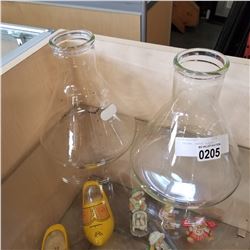 2 2800ML PYREX FLASKS