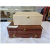 Image 1 : 2 JEWELLERY BOXES W/ CONTENTS
