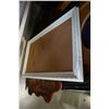 Image 5 : LOT OF NEW CANVASES, CORK BOARD, PAINTING, AND BURL PICTURE