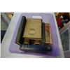 Image 1 : PURPLE BIN OF ANTIQUE HARD COVER BOOKS