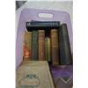 Image 3 : PURPLE BIN OF ANTIQUE HARD COVER BOOKS