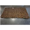 Image 2 : NEW 3X2 LIGHT BROWN LEATHER AREA CARPET HANDMADE FROM INDIA
