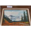 Image 2 : SIGNED OIL ON CANVAS TABLE MOUNTAIN MOUNT BAKER