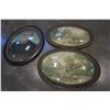 Image 1 : OVAL DOME GLASS ANTIQUE PAINTINGS