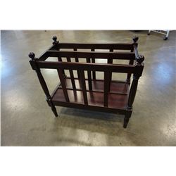 MAHOGANY MAGAZINE RACK