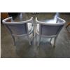 Image 3 : PAIR OF VINTAGE TUB CHAIRS, REUPHOLSTERED AND PAINTED