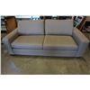 Image 1 : GREY UPHOLSTERED PILLOW BACK SOFA SO GOOD SOFA
