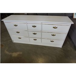 9 DRAWER WHITE DRESSER