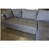 Image 3 : MODERN GREY FABRIC 2 PIECE SECTIONAL SOFA