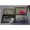 Image 1 : 2 USA COIN SETS WASHINTON CROSSES THE DELAWARE WITH ..900 SILVER 1932 QUARTER, PLUS JOURNEY IN FLIGH