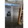 Image 1 : BOSCH STAINLESS 36 INCH SIDE BY SIDE REFRIDGERATOR WITH FREEZER, TESTED AND WORKING GUARANTEED