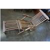 Image 1 : FOLDING TEAK DECK CHAIR