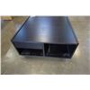 Image 2 : ESPRESSO FINISH ROLLING COFFEE TABLE