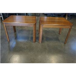 PAIR OF OAK ENDTABLES