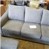 Image 6 : NEW CONTEMPORARY GREY FABRIC SOFA AND LOVESEAT, WITH REMOVABLE AND WASHABLE CUSHIONS, RETAIL $2499